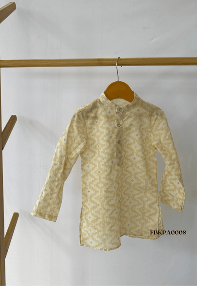 Pure Cotton Printed Kurta Pajama Set KPA008 - Funny Bones Clothings