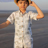Enchanted Elephants Printed Pure Linen Premium Co-ords - Funny Bones Clothings