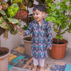 Deep Coarl Embriodary Kurta and Cotton Pajama Set - Funny Bones Clothings