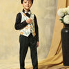 Lion Pure Waist Coat, Black Shirt and Green Trouser Set - Funny Bones Clothings