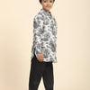 Wildlife Print Pure Linen Kurta and Premium Cotton Pajama Set - Funny Bones Clothings