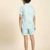Waterlife Printed Pure Linen Premium Co-ords - Funny Bones Clothings