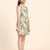 African Forest Print Pure Linen Dress - Funny Bones Clothings