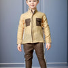Pocketed Style Peach Brown Color Shirt Linen
