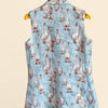 Goose Print Pure Linen Blazer Dress - Funny Bones Clothings