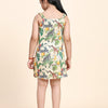 African Forest Print Pure Linen Dress - Funny Bones Clothings