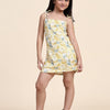 Lemon Print Blend Linen Dress - Funny Bones Clothings