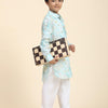 Waterlife Print Pure Linen Kurta and Premium Cotton Pajama Set - Funny Bones Clothings