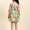 TopSkirt Styled African Forest Print Pure Linen Dress - Funny Bones Clothings