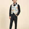 Lion Pure Waist Coat, Black Shirt and Green Trouser Set - Funny Bones Clothings