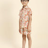 Mushrooms Printed Pure Linen Premium Co-ords - Funny Bones Clothings