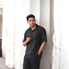 Solid Colour Pure Linen Co-ord Sets - Black - Funny Bones Clothings