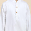Solid White Pure Premium Cotton Kurta and Pajama Set - Funny Bones Clothings