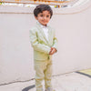 Solid Green Pure Linen Blazer Set - Funny Bones Clothings