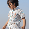 Cycle Camera Bags Print Pure Linen Shirt