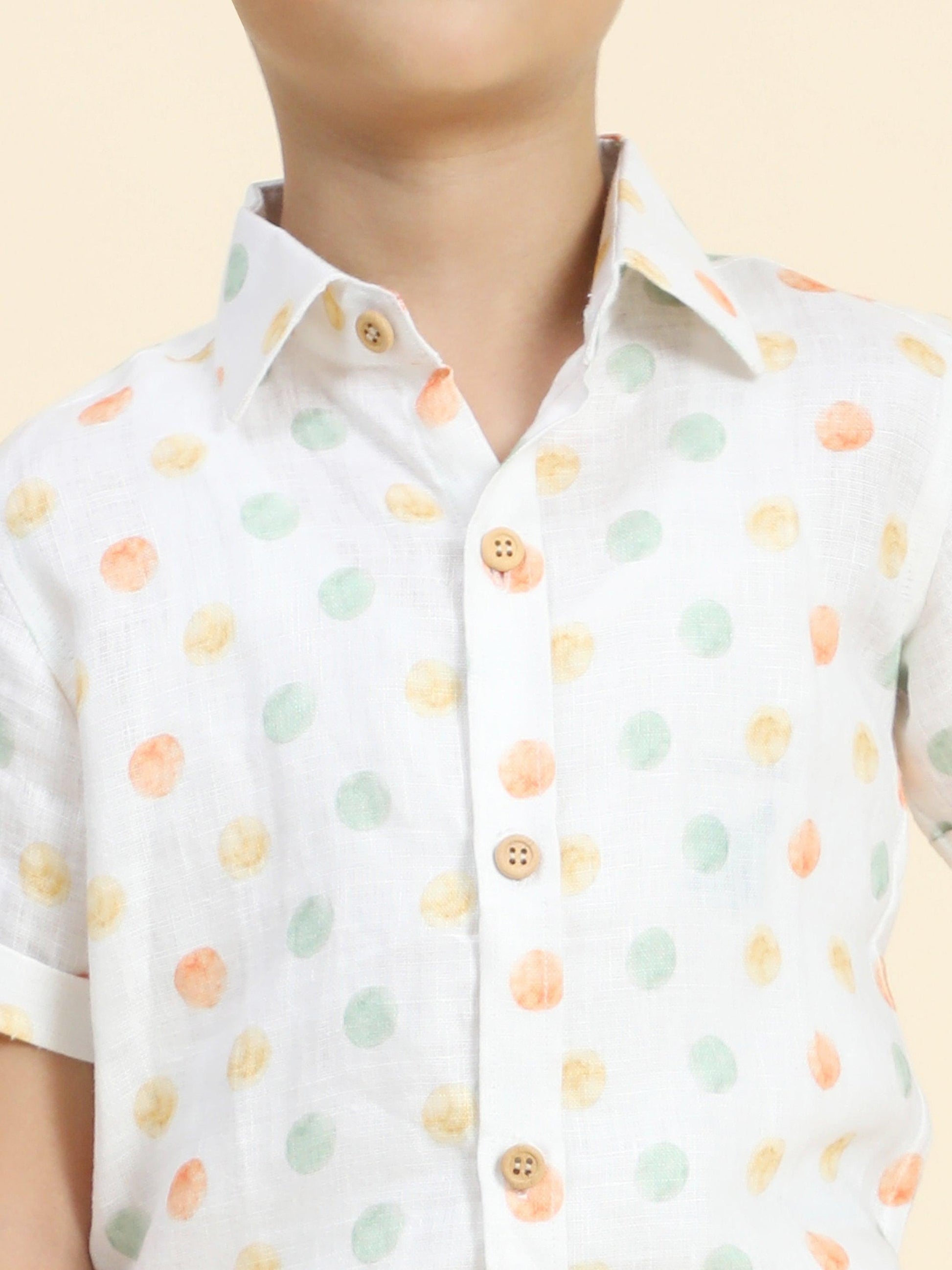 Fireballs Printed Pure Linen Premium Co-ords - Funny Bones Clothings