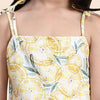 Lemon Print Blend Linen Dress - Funny Bones Clothings