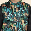 Black Leopard Satin Koti with Black Kurta Pajama Set - Funny Bones Clothings