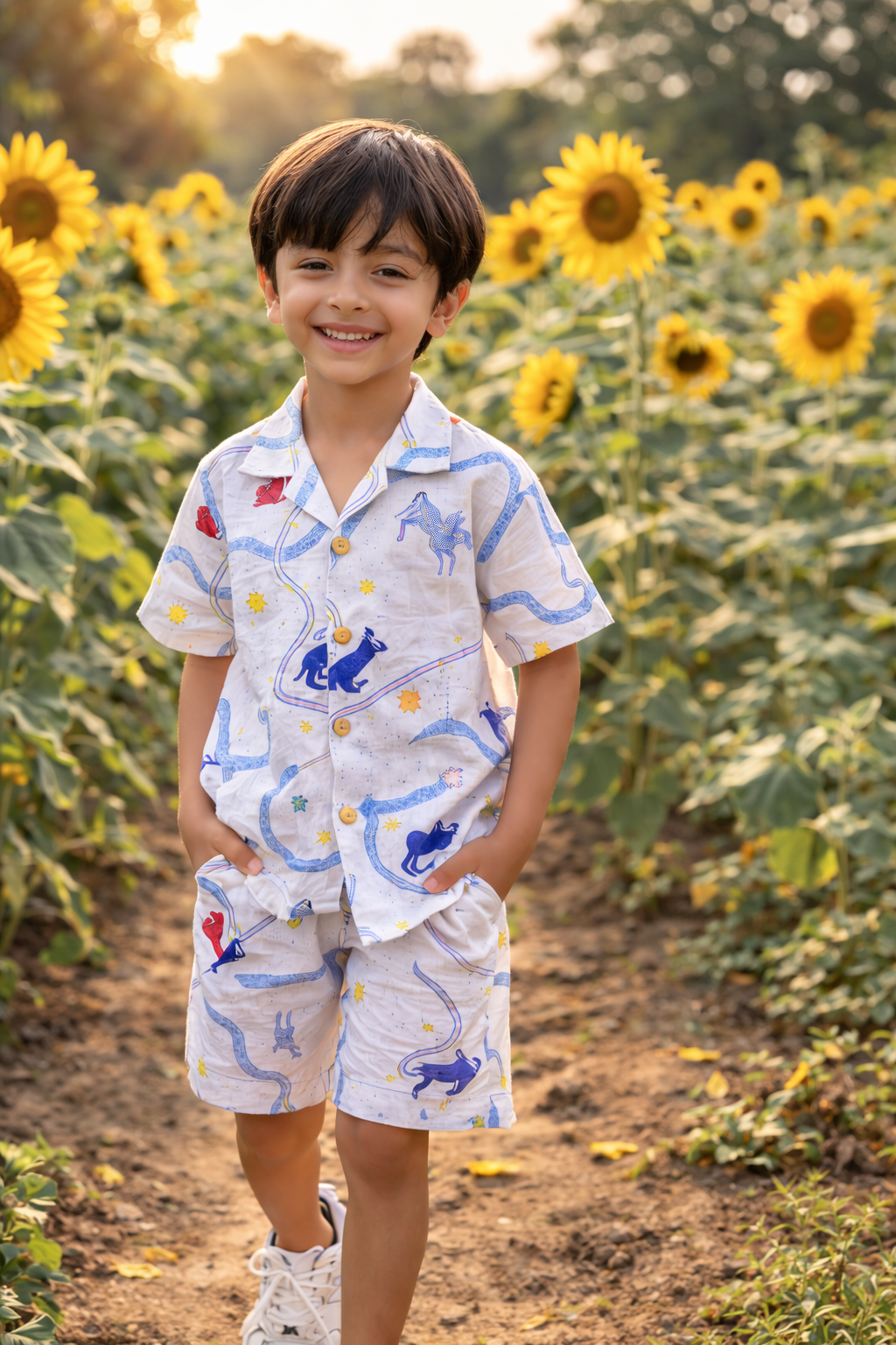 Griffin's Universe Print Linen Coord Set