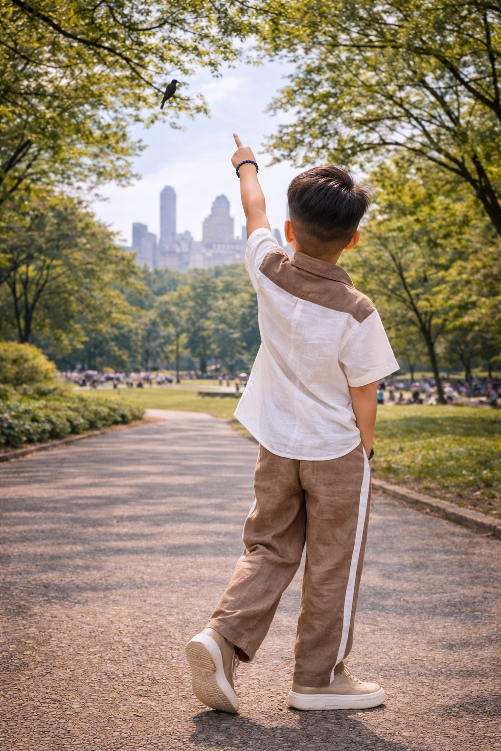 The Truffle & Tide Solid Premium Linen Coord Set