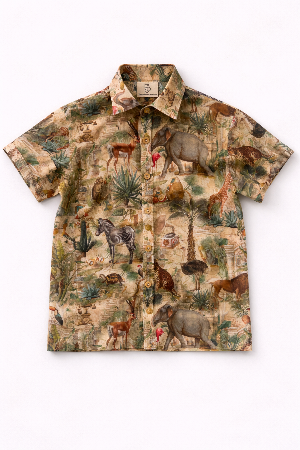 Jungle Odyssey Print Premium Linen Coord Set