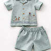 Mare & Stallion Print Premium Linen Coord Set