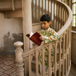 Indian boy wearing the The Naturalist kurta pajama set in Pure Muslin Silk, Warm Ivory — FunnyBones.in Mehfil '26 festive collection.