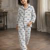 Wobbly Car Print Premium Italian Cotton Night Suit