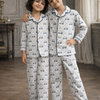 Wobbly Car Print Premium Italian Cotton Night Suit