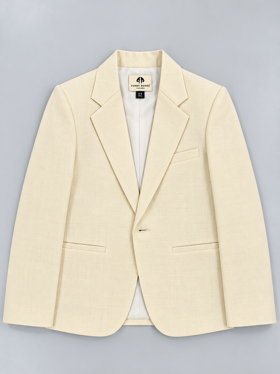 Pearl Promenade – Off-White Pure Linen Blazer, Pants & Shirt Set