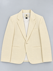 Pearl Promenade – Off-White Pure Linen Blazer, Pants & Shirt Set
