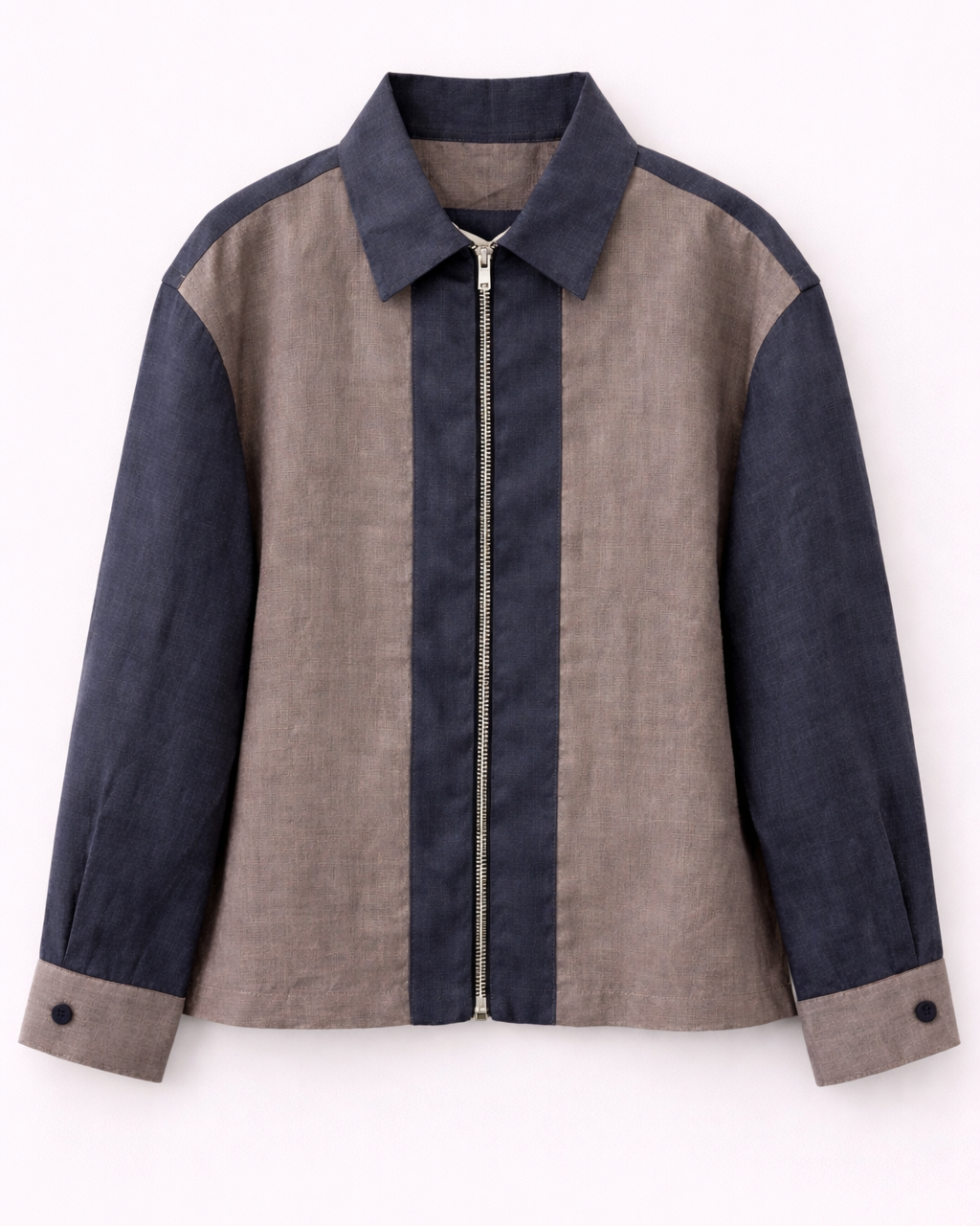 The Riverstone Dual Shade Solid Premium Linen Coord Set