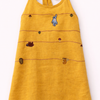 Mustard Twig Handwork Solid Premium Linen Dress