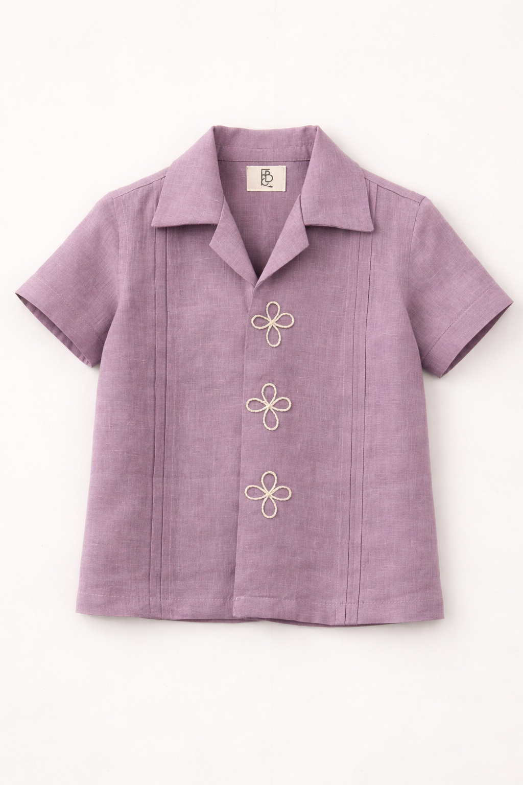 The Lilac Posy Handwork Premium Linen Coord Set