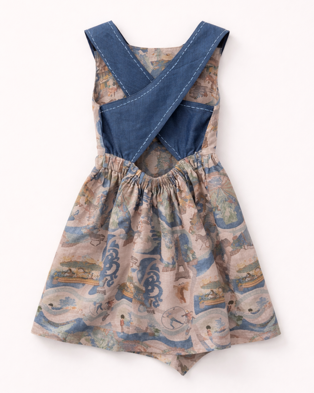 The Wonders Of Carnival Print Premium Linen Dres