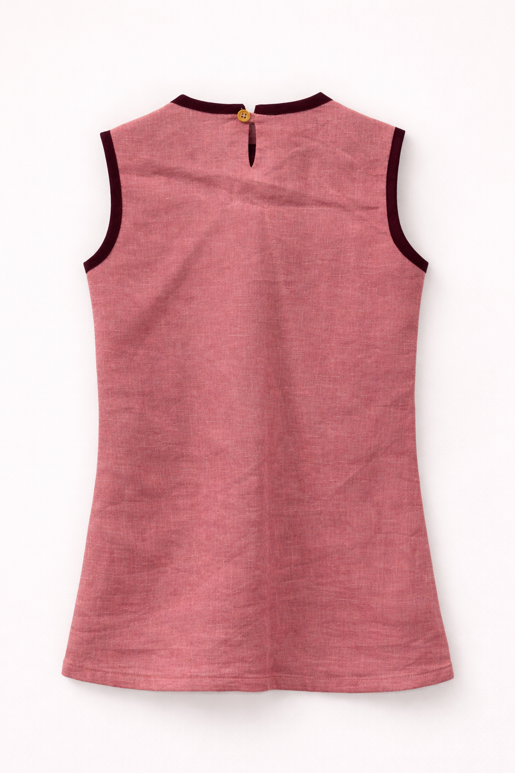 Ancient Valley Appliqué Handwork Premium Linen Dress