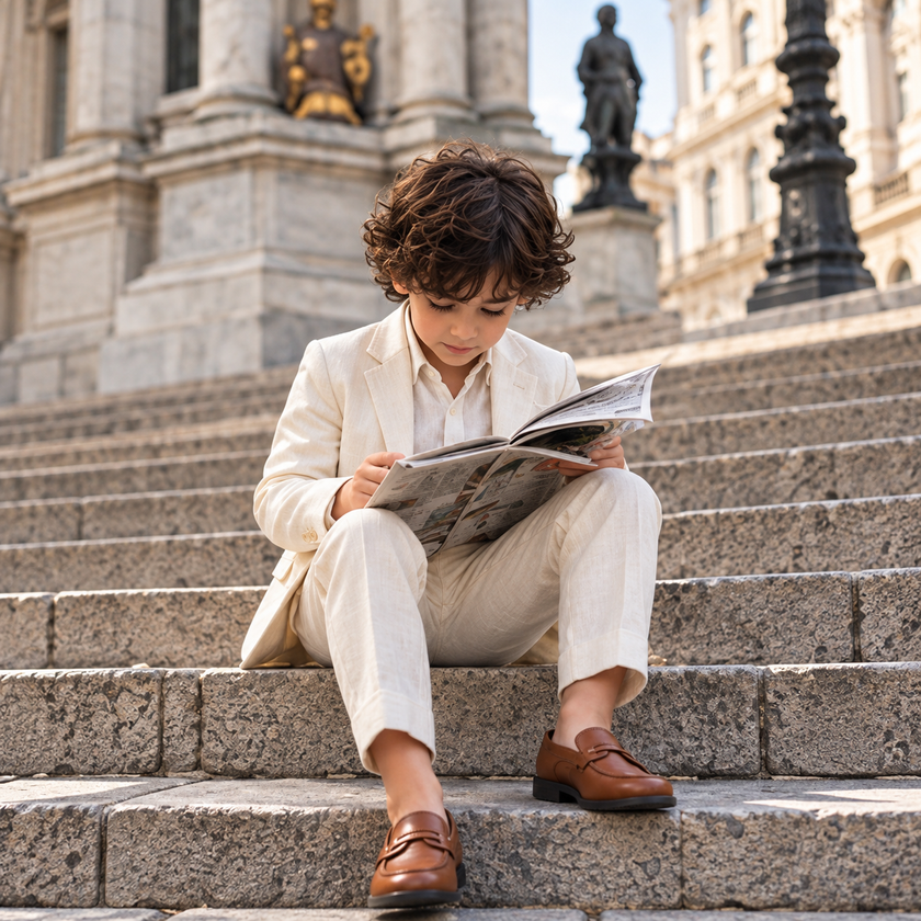 Pearl Promenade – Off-White Pure Linen Blazer, Pants & Shirt Set