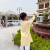 The Classic Circus Trick Embriodered Pure Bamboo Muslin Cotton Kurta Pajama Set