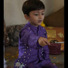 Pearls embedded Waterlife Pure Muslin Silk Koti Kurta Pajama Set - Funny Bones Clothings