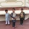 The Bagh E Khaas Print Pure Muslin Silk Koti Kurta Pajama Set