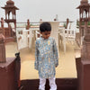 The Royal Tropic Print Pure Muslin Silk Kurta Pajama Set