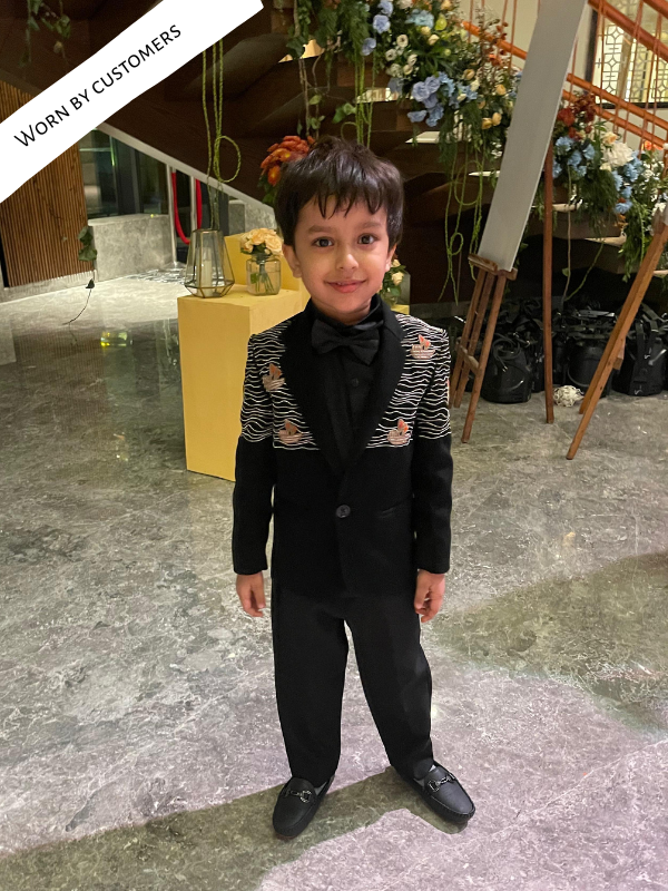 Ocean Voyage Blazer Set - Black