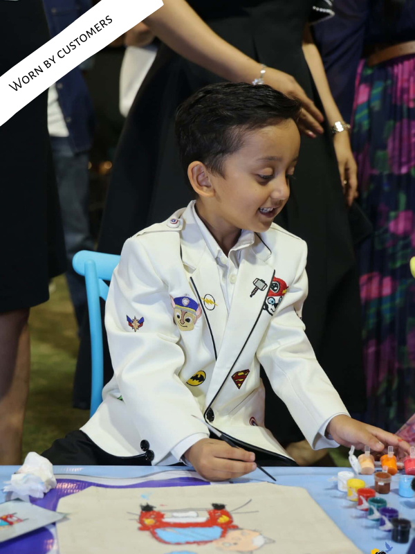 Paw Patrol x Avengers Blazer Set - White Color