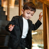 Korean Themed Multi Pocket Causual Blazer Set ( Black) - Funny Bones Clothings