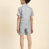 Dino Print Pure Linen Shirt