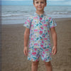 Colourful Animals Print Vestiario's Blend Linen Co-ords - Funny Bones Clothings