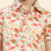 Mushrooms Printed Pure Linen Premium Co-ords - Funny Bones Clothings
