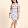 Goose Print Pure Linen Dress - Funny Bones Clothings