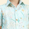 Waterlife Printed Pure Linen Premium Co-ords - Funny Bones Clothings
