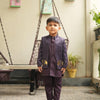 Royal Elephant Work Premium Satin Jodhpuri Open Jacket with Kurta Pajama Set - Funny Bones Clothings